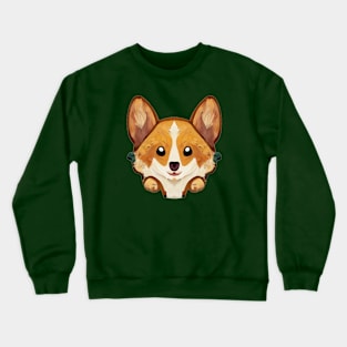 A corgi's face Crewneck Sweatshirt